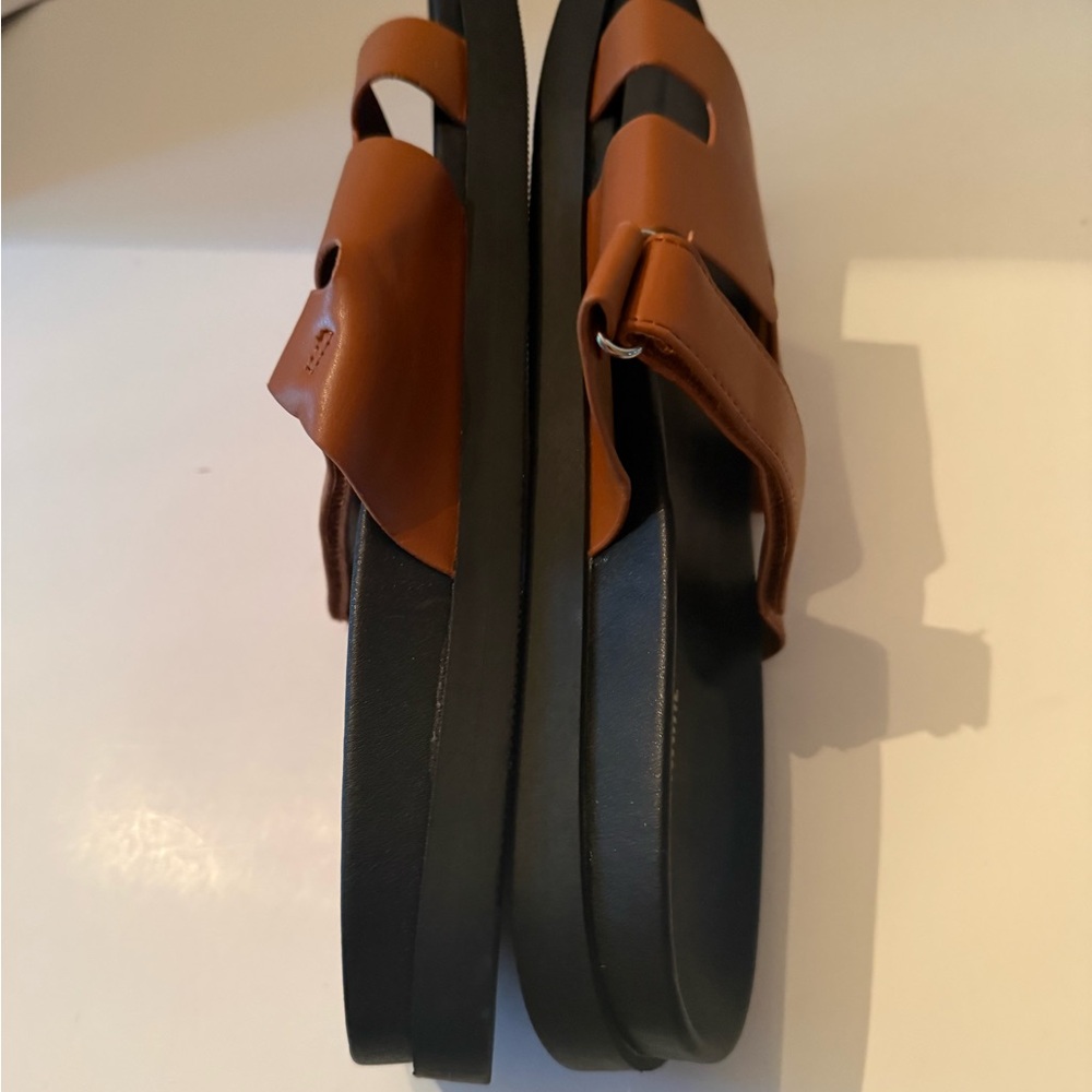 Cushionaire Lotto Women's Slide Sandals in Brown Size 11 NEW - Picture 4 of 5